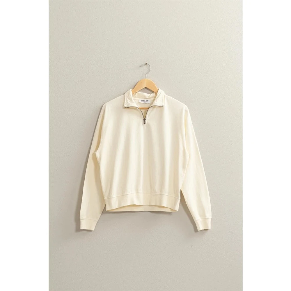 Half Zip Long Slv Sweatshirt