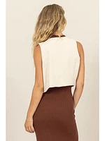 Tailored Button Down Vest