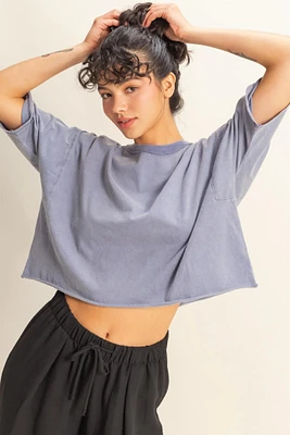 Drop Should Crew Neck Wide Fit Top