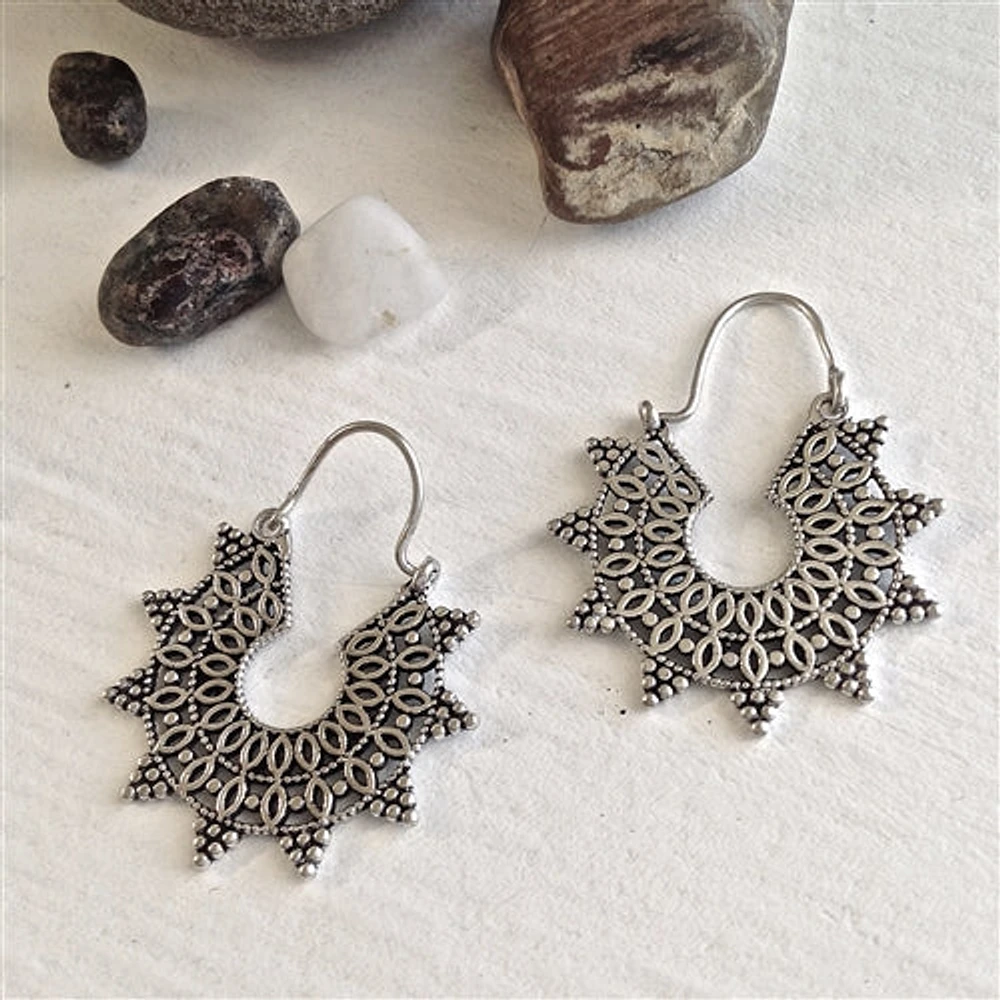 Boucles d'oreilles créoles Anahita