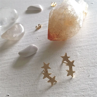 Orion Stud Earrings In Gold