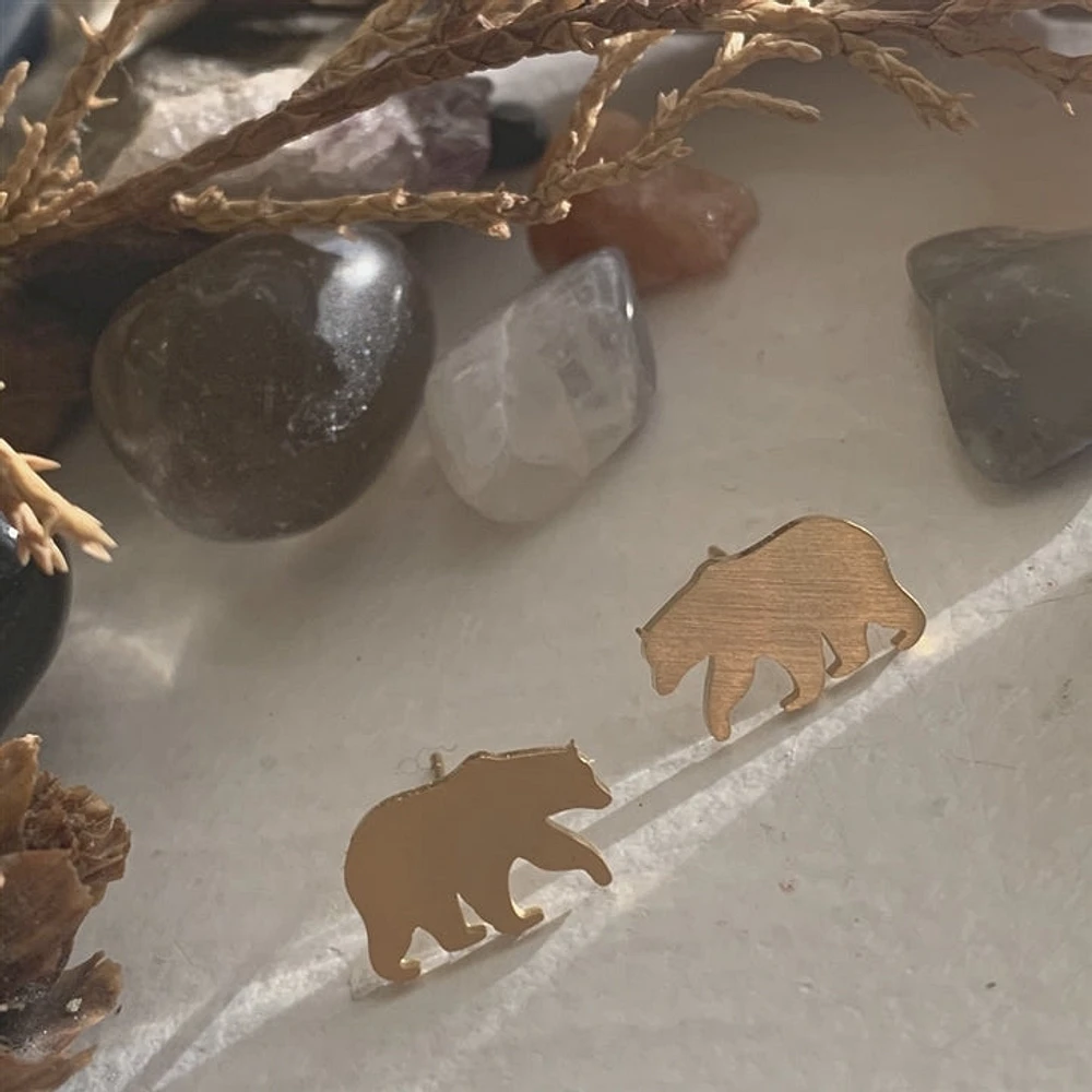 Pendientes con forma de oso Snositi