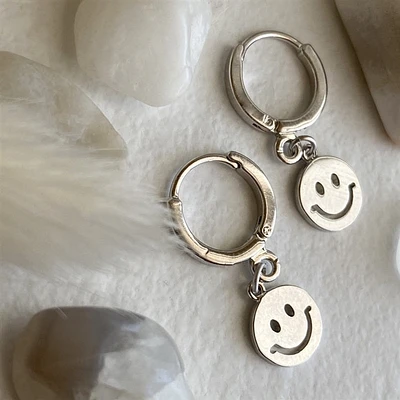 Have A Nice Day Smiley Face Earrings