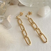 Pendientes colgantes con cadena y clip Montmarte