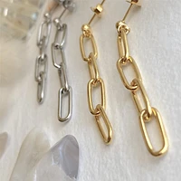 Montmarte Paperclip Chain Drop Earrings.