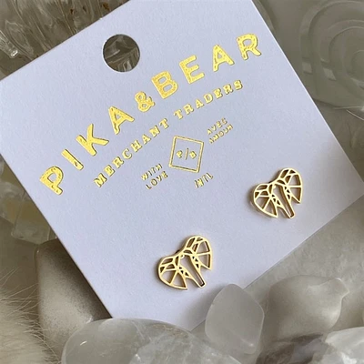 Sheldrick Elepahnt Stud Earrings Gold