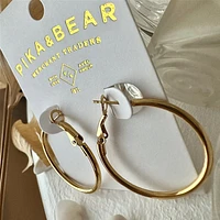 Dave Classic Hoop Earrings Gold