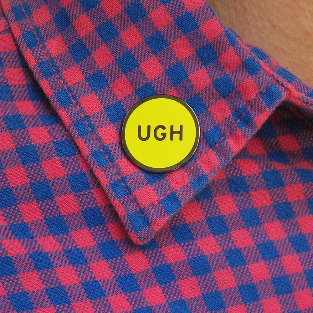 Ugh Yellow Enamel Pin