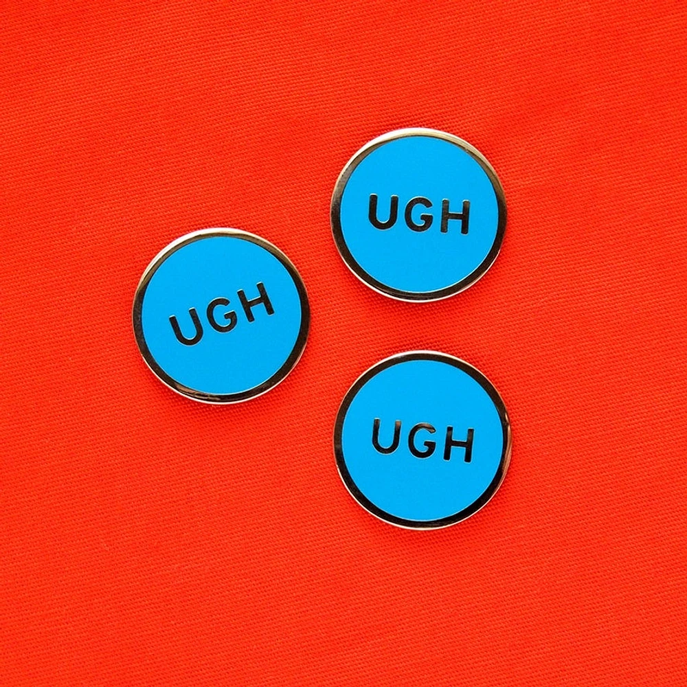 Ugh Blue Enamel Pin