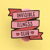 Invisable Illness Club Ribbon Pin