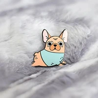Beige French Buldog Pin
