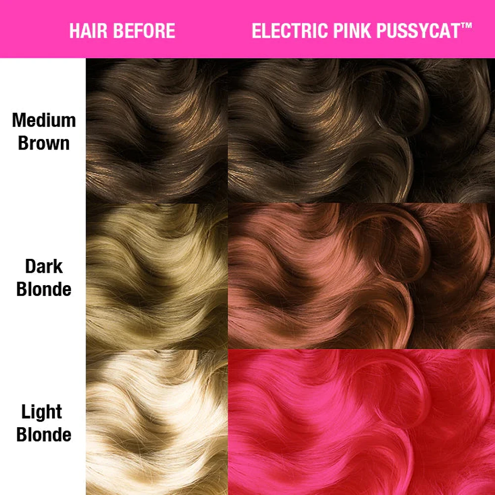 Electric Pink Pussycat Hair Colour