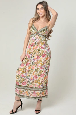 Ivory Keyhole Maxi Dress