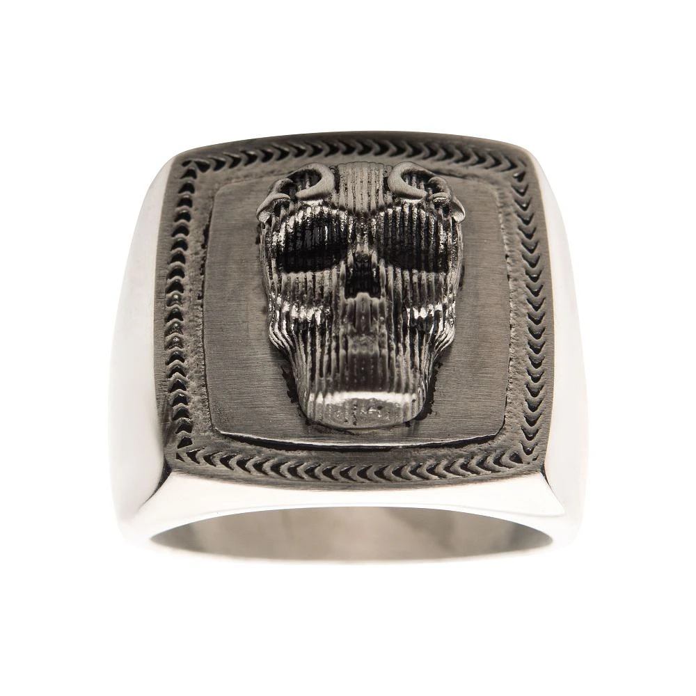 stl. Anillo Mate 3D Calavera Talla 13