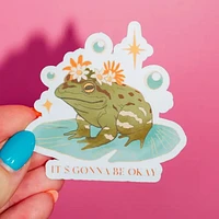 Tout ira bien Grenouille Sticker