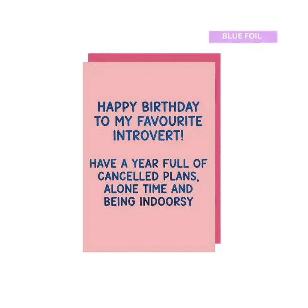 HBD Introvert Greeting Card