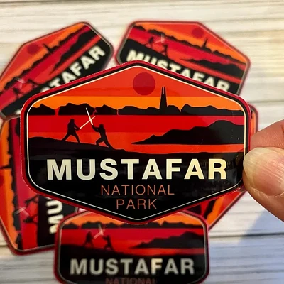 National Park Mustafar Vinyl Sticker