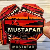 National Park Mustafar Vinyl Sticker