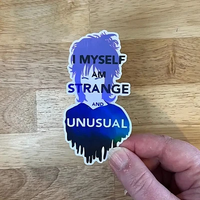 Strange and Unusual, Vinyl Sticker, Beetlejuice