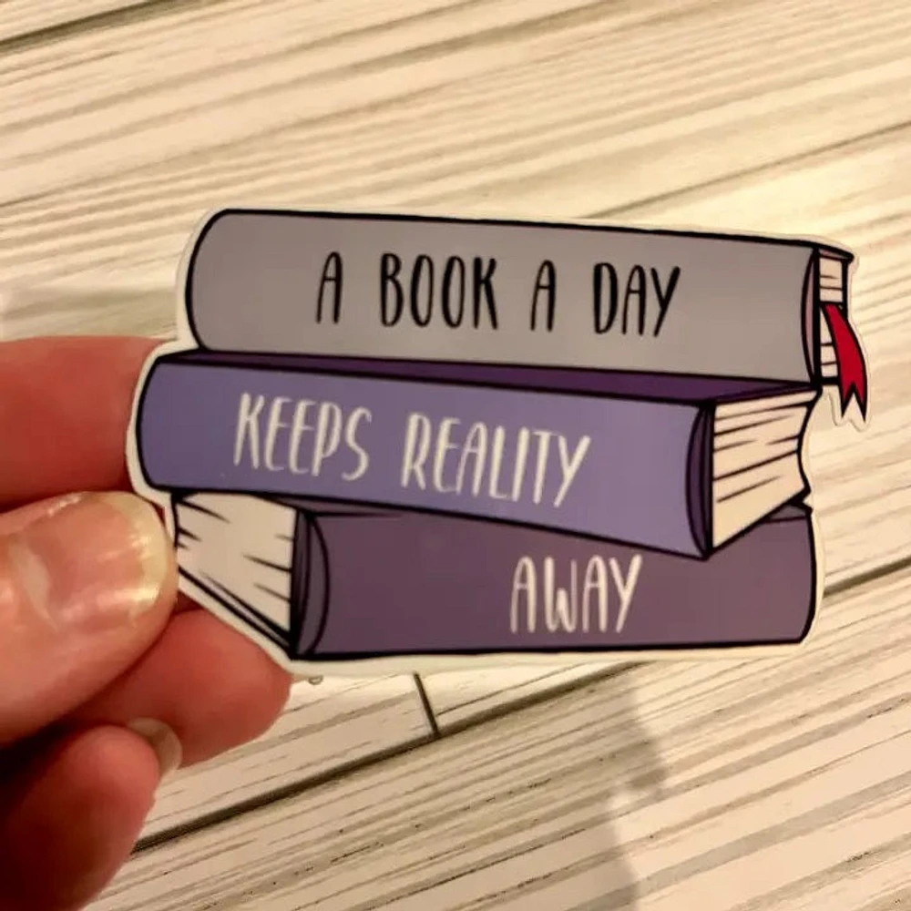 A Book A Day, Vinyl Sticker