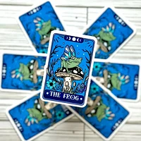 The Frog Tarot Card Reader Vinyl Sticker