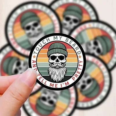 My Beard Vinyl Sticker