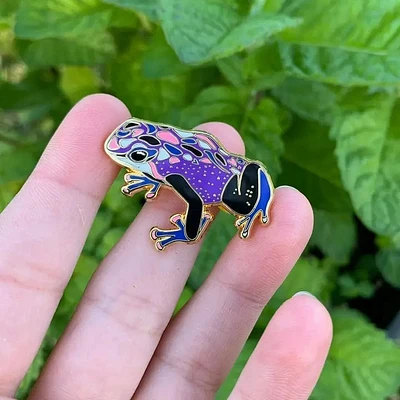 Genderfluid Pride Frog Pin