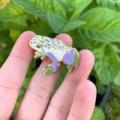 Genderqueer Pride Frog Pin