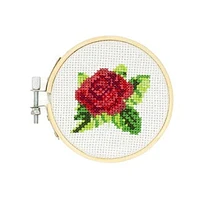 Rose Mini Cross Stitch Embroidery Kit