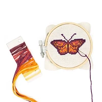 Butterfly Mini Cross Stitch Embroidery Kit