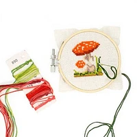 Mushrrom Mini Cross Stitch Embroidery Kit