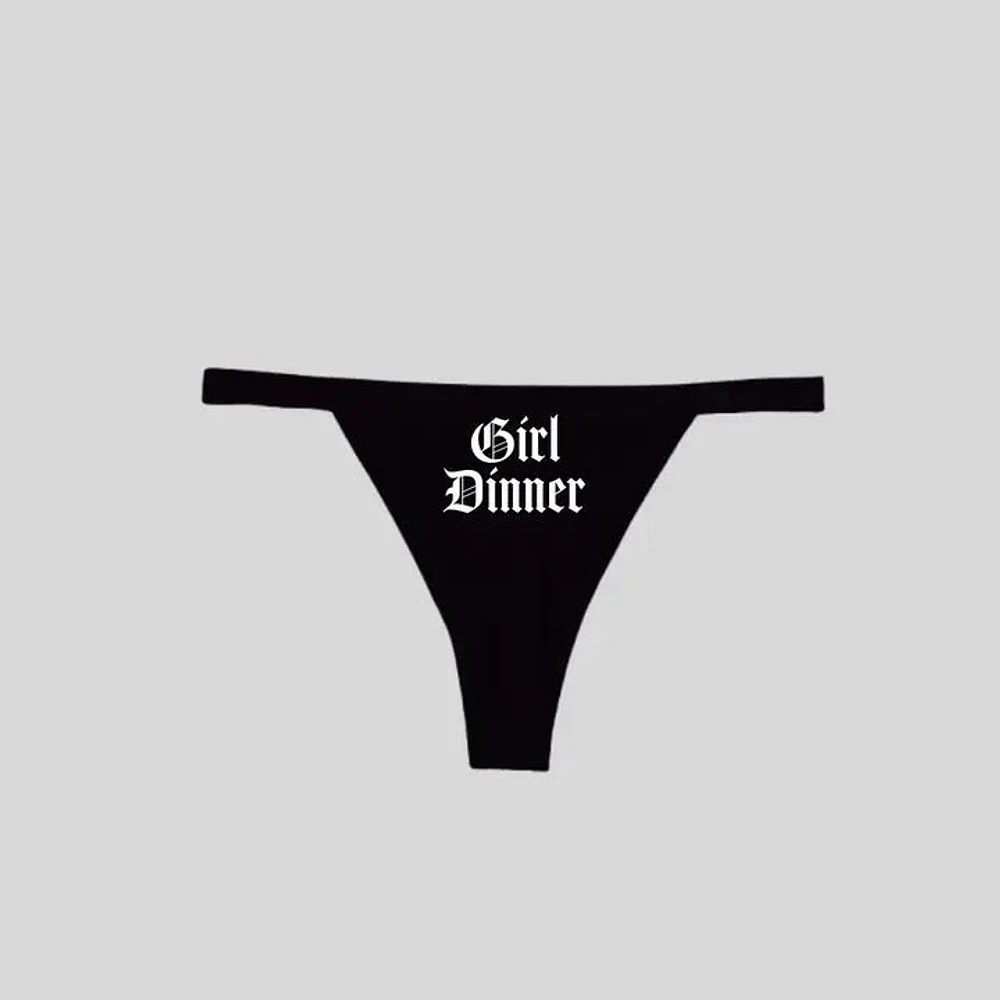 Girl Dinner, Gothic Lgbtq Y2K Lingerie G-String