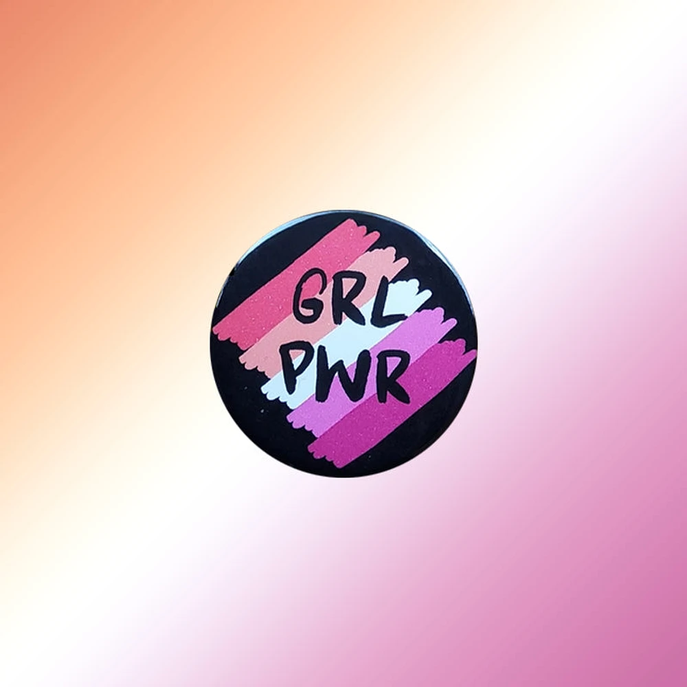 Girl Power Lesbian Pin