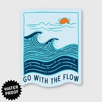 Go With The Flow Sticker 2.62" X 3.38"