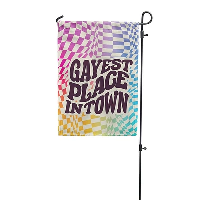 Bandera del jardín del lugar más gay de la ciudad