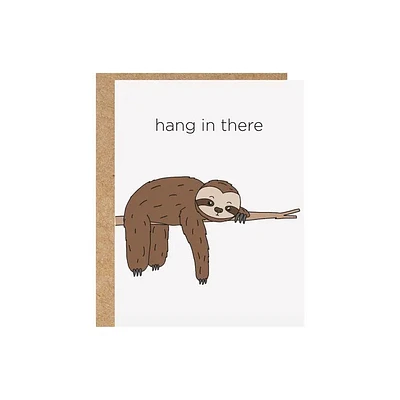 Hang In There Sloth Card