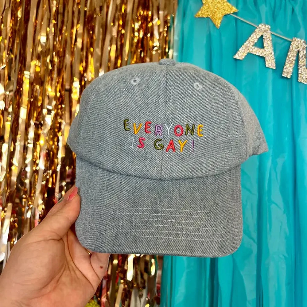 Everyone Is Gay Denim Baseball Hat