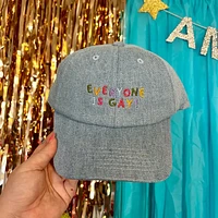 Everyone Is Gay Denim Baseball Hat