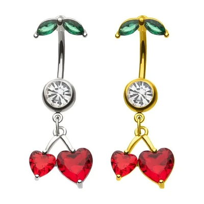 Heart Cherry Navel With Leaf Top