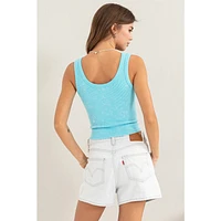 Seamless Tank Top Mineral Wash