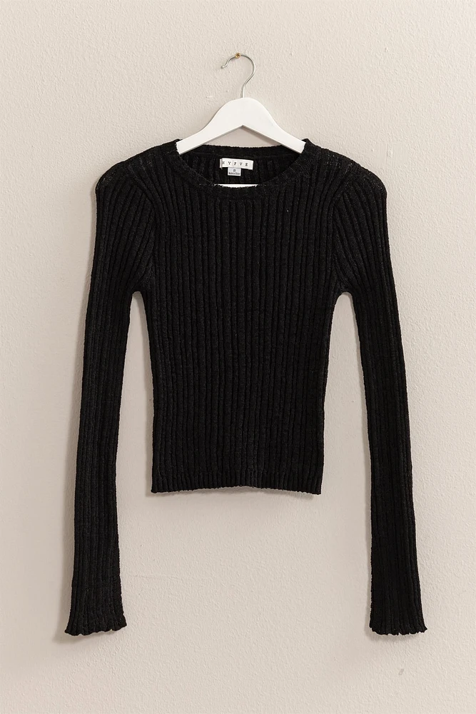 Long Sleeve Fitted Sweater