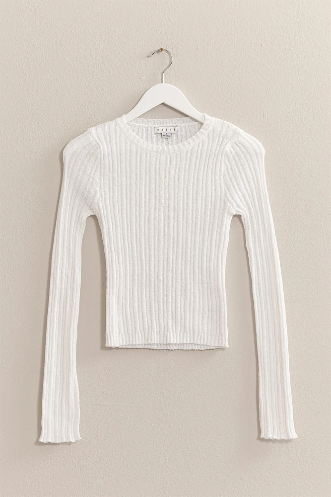 Long Sleeve Fitted Sweater