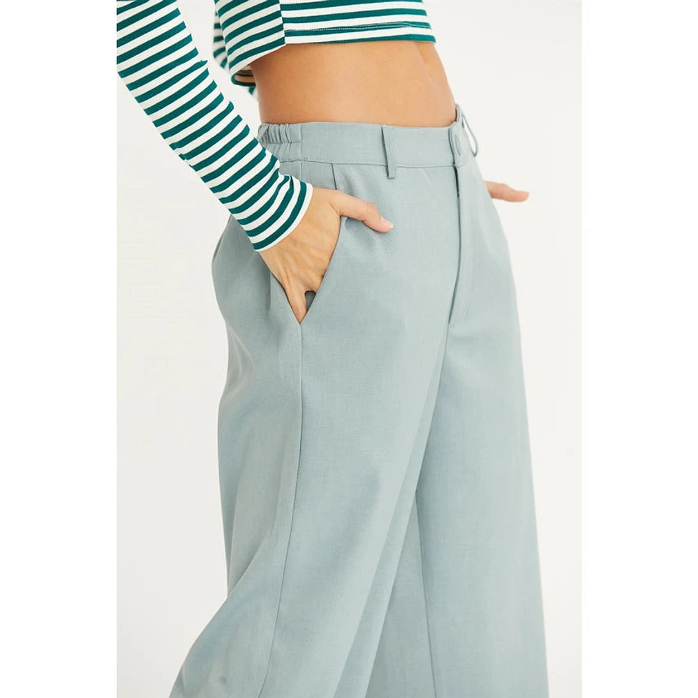 High Waist Straight Leg Pants