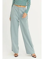 High Waist Straight Leg Pants