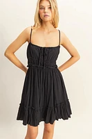Spaghetti Strap Swing Mini Dress