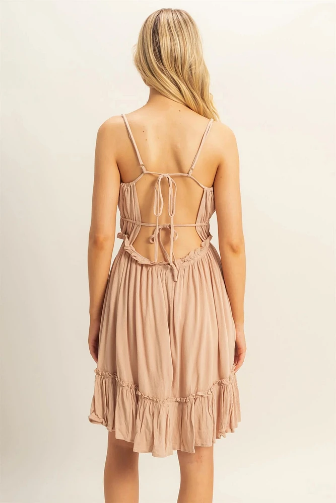 Spaghetti Strap Swing Mini Dress