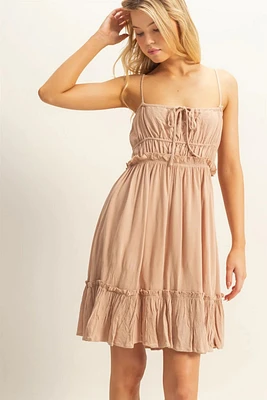 Spaghetti Strap Swing Mini Dress