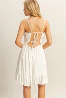 Spaghetti Strap Swing Mini Dress