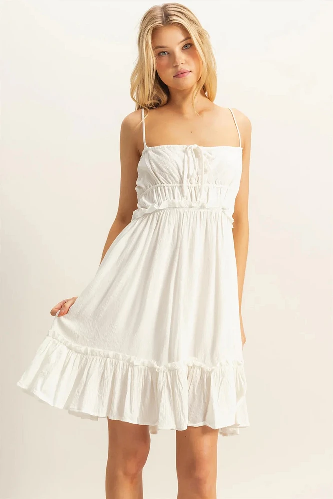 Spaghetti Strap Swing Mini Dress