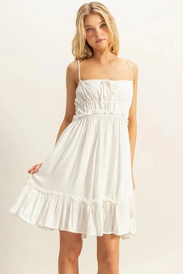 Spaghetti Strap Swing Mini Dress